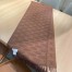 Celine Scarf in Brown and Toffee Monogram Cashmere