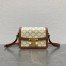 Celine Triomphe Teen Bag In White Triomphe Canvas