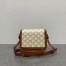 Celine Triomphe Teen Bag In White Triomphe Canvas