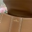 Delvaux Brillant Mini Surpique Bag in Brown Rodeo Calf Leather