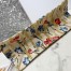 Dior Medium Book Tote Bag In Hibiscus Metallic Thread Embroidery