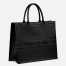 Dior Large Book Tote Bag In Black Smooth Calfskin