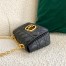 Dior Caro Small Bag In Black Cannage Calfskin