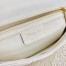 Dior Caro Large Bag In White Cannage Calfskin