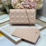 Dior Lady Dior Chain Pouch In Pink Cannage Lambskin
