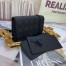 Dior Lady Dior Chain Pouch In Black Ultramatte Calfskin