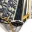 Dior Saddle Chain Pouch In Blue Dior Oblique Jacquard