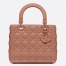 Dior Lady Dior Medium Bag In Blush Ultramatte Cannage Calfskin