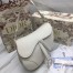 Dior Saddle Bag In White Ultramatte Calfskin