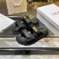Dior DiorAct Slides In Black Lambskin