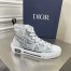Dior Men's B23 High-top Sneakers In Canvas with Newspaper Print