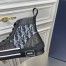 Dior Men's B23 High-top Sneakers In Black Oblique Canvas
