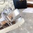 Dior DiorAct Sandals In Silver Laminated Calfskin