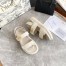 Dior DiorAct Sandals In White Lambskin