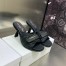 Dior Dio(r)evolution Heeled Slides In Black Calfskin