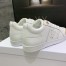 Dior Star Sneakers In White Calfskin with Gold Star
