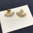 Dior Tribales Earrings In Gold Metal Pearls and Crystals