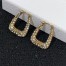 Dior J'Adior Hoop Earrings In Antique Gold Metal and Crystals