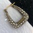 Dior J'Adior Hoop Earrings In Antique Gold Metal and Crystals