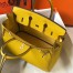 Hermes Birkin 25 Bag In Yellow Clemence Leather with GHW