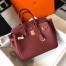 Hermes Birkin 30 Bag in Bordeaux Clemence Leather with GHW