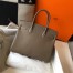 Hermes Birkin 30 Bag in Taupe Grey Clemence Leather with GHW
