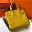 Hermes Birkin 30 Bag in Yellow Clemence Leather with GHW
