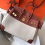 Hermes Birkin 35 Bag in Toile Canvas With Barenia Leather