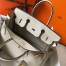 Hermes Birkin 35 Bag in Beton Clemence Leather with GHW