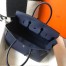 Hermes Birkin 35 Bag in Navy Blue Clemence Leather with GHW