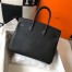Hermes Birkin 35 Bag in Black Clemence Leather with GHW