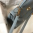 Hermes Kelly 25cm Retourne Bag in Blue Lin Clemence Leather GHW