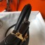 Hermes Kelly 28cm Retourne Bag in Black Clemence Leather GHW