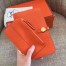 Hermes Dogon Duo Wallet in Orange Clemence Leather