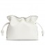 Loewe Mini Flamenco Clutch Bag In White Calfskin