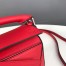 Loewe Puzzle Mini Bag In Red Calfskin