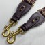 Dior Shoulder Strap in Bordeaux Oblique Embroidery with Medallions