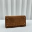 The Row Margaux 12 Top Handle Bag in Brown Suede Leather