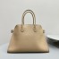 The Row Margaux 15 Top Handle Bag in Sand Grained Leather