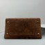 The Row Margaux 15 Top Handle Bag in Mocha Suede Leather