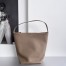 The Row Small N/S Park Tote in Taupe Grained Leather