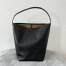 The Row Medium N/S Park Tote in Black Grained Leather