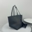 The Row Medium Park Tote in Black Grained Leather