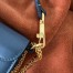 Valentino Loco Small Shoulder Bag In Blue Calfskin