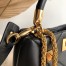 Valentino Roman Stud Small Handle Bag In Black Nappa Leather