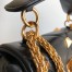 Valentino Roman Stud Medium Chain Bag In Black Nappa Leather
