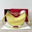 Valentino VLogo Moon Small Hobo Bag with Chain in Yellow Leather