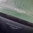 Saint Laurent Kate Medium Tassel Bag In Green Crocodile-embossed Leather