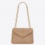 Saint Laurent LouLou Small Chain Bag In Beige Quilted Calfskin