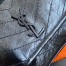 Saint Laurent Niki Baby Chain Bag In Noir Crinkled Leather